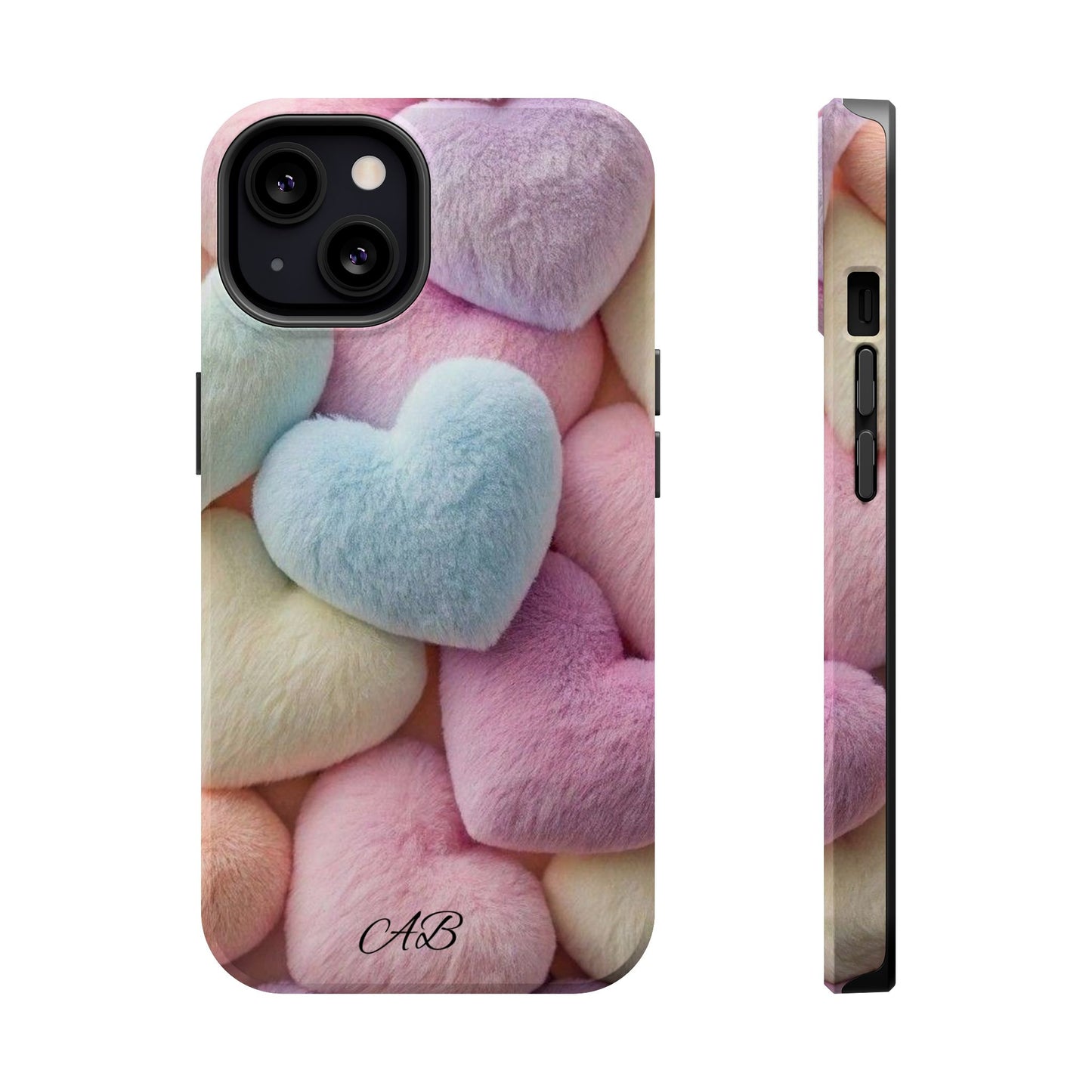 Pastel Heart Pattern Magnetic Impact-Resistant Phone Case