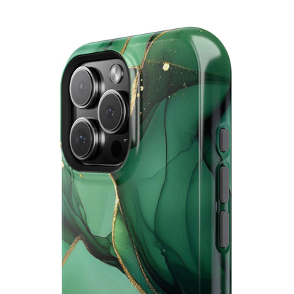 Green Marble Magnetic Impact-Resistant Phone Case