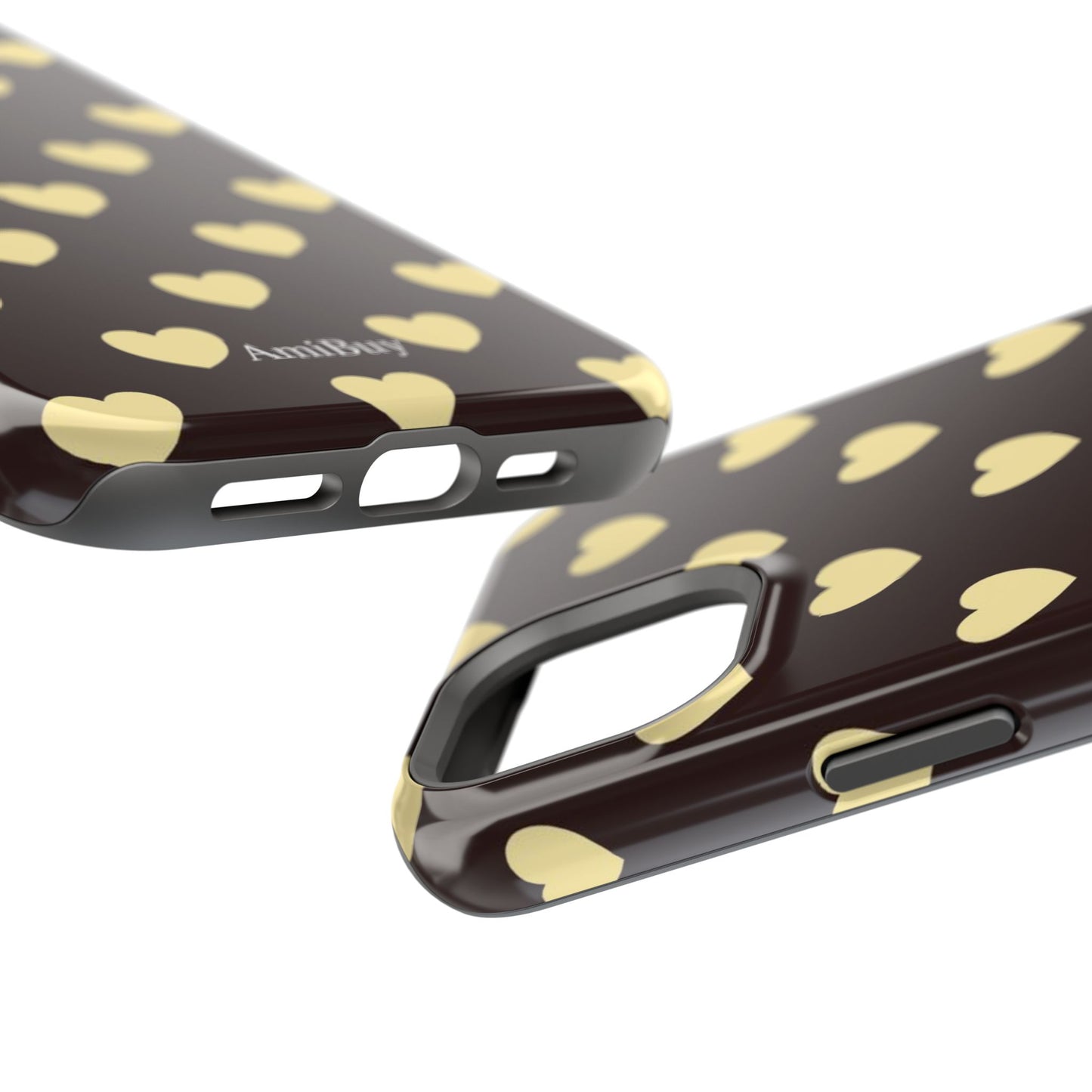 Heart Pattern Magnetic Impact-Resistant Phone Case