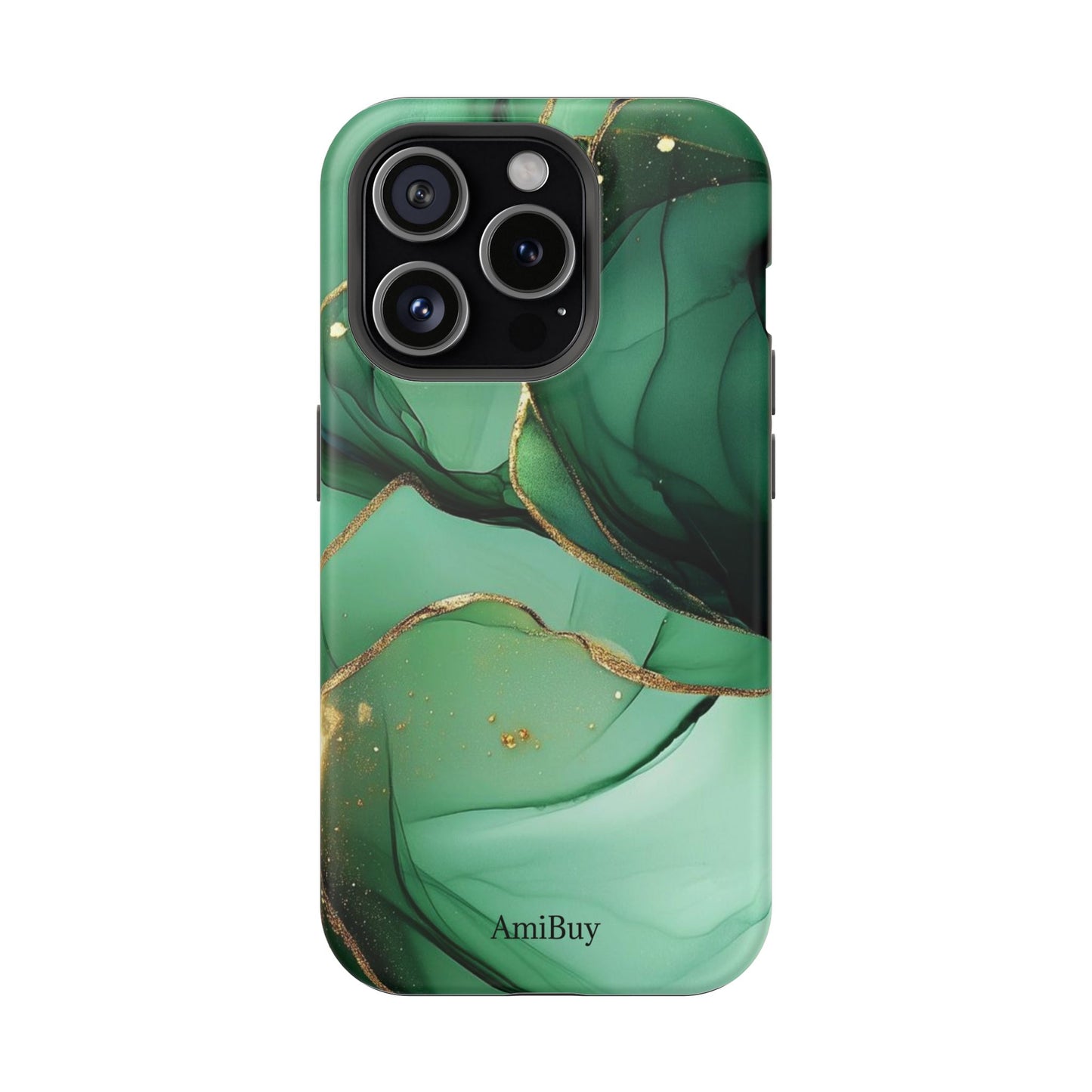 Green Marble Magnetic Impact-Resistant Phone Case