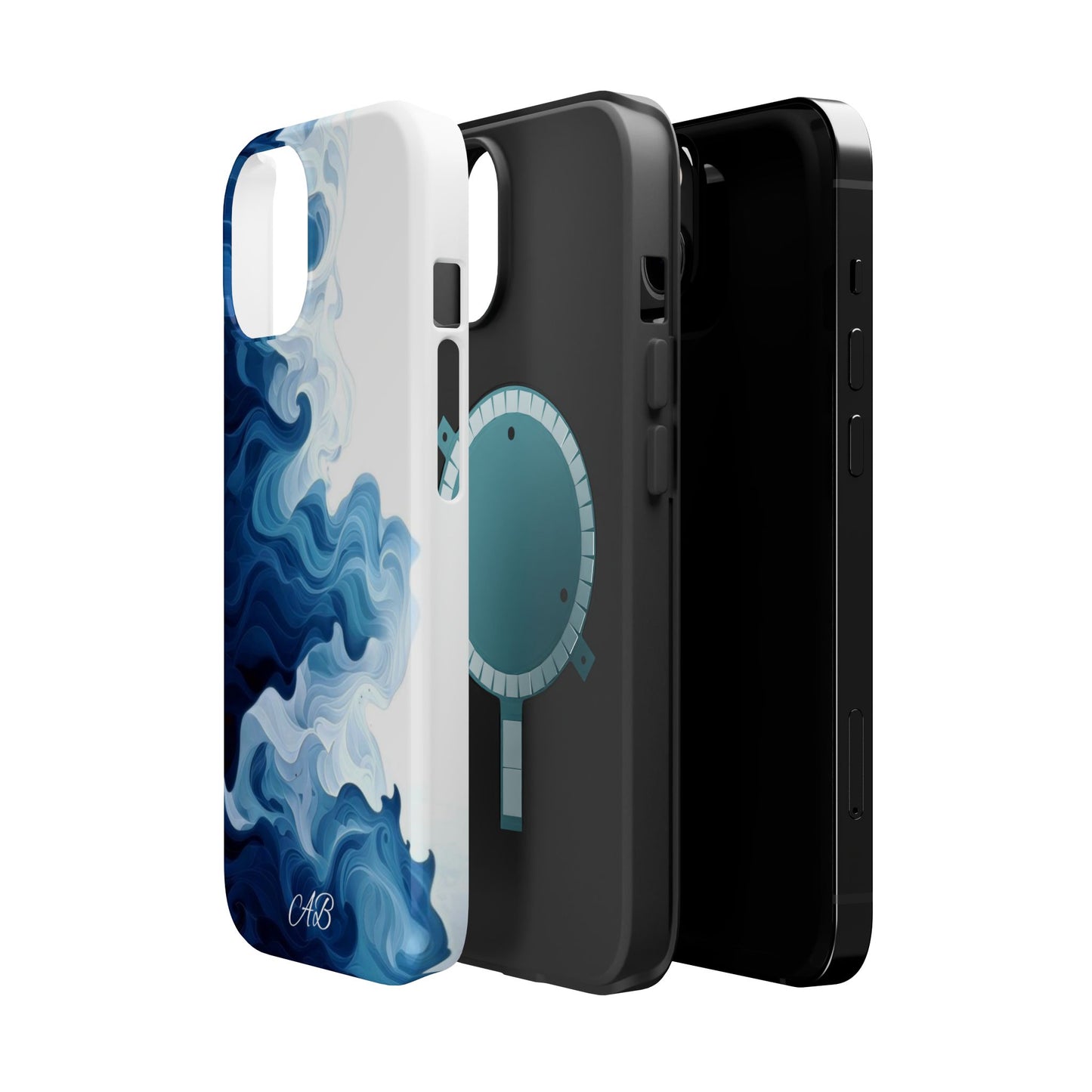 Blue Smoke Magnetic Impact-Resistant Phone Case