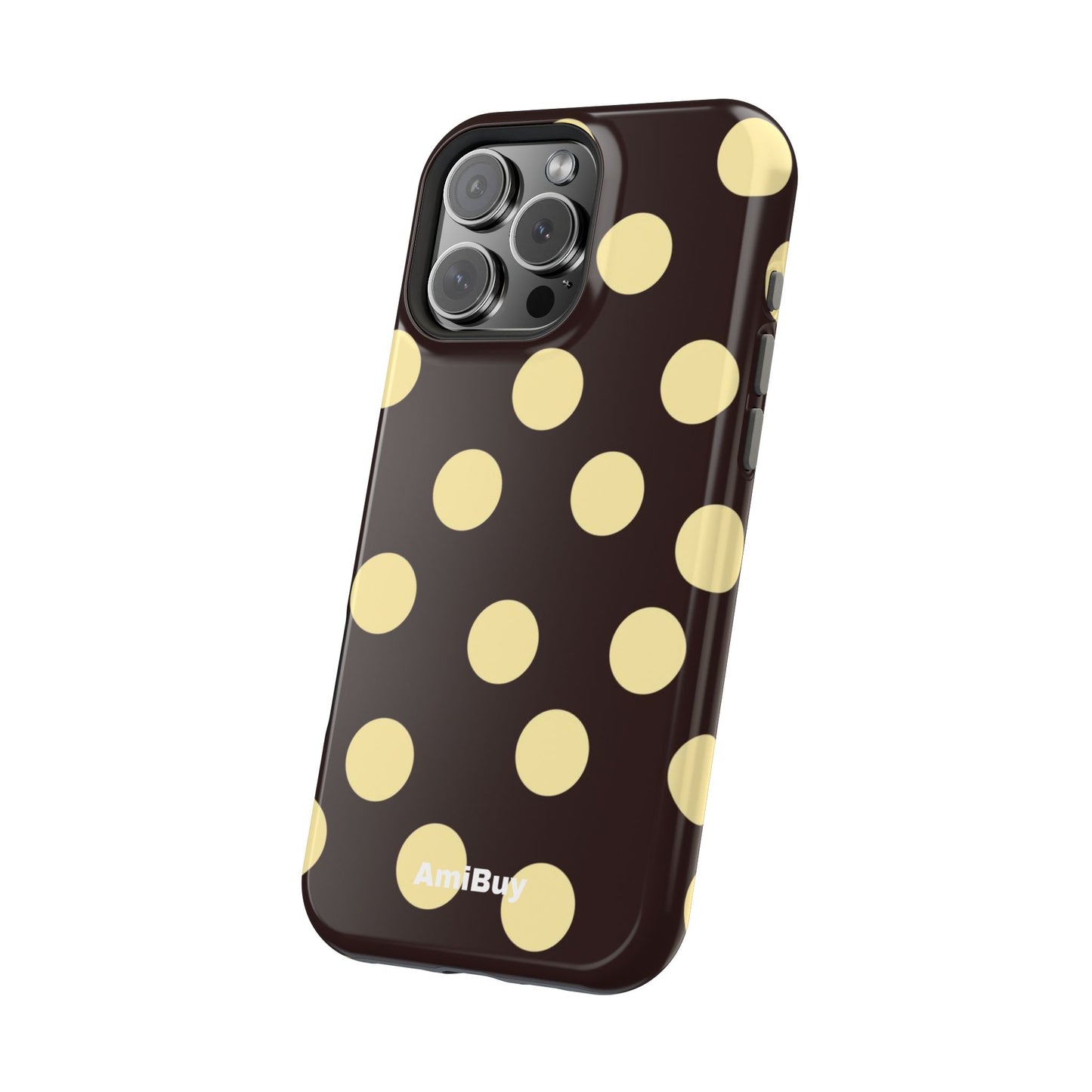 Polka Dot Magnetic Impact Phone Case — Protective iPhone Cover