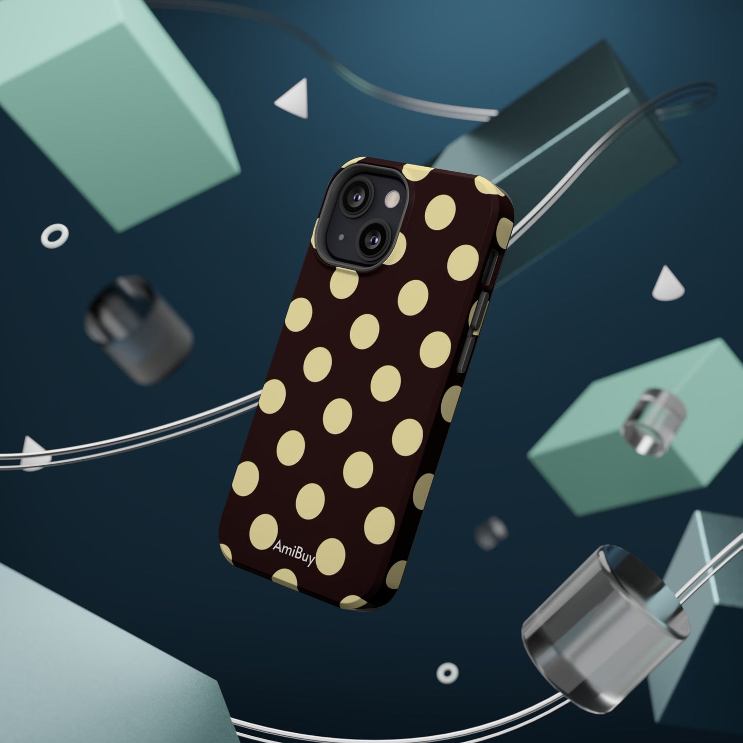 Polka Dot Magnetic Impact Phone Case — Protective Stylish Phone Cover