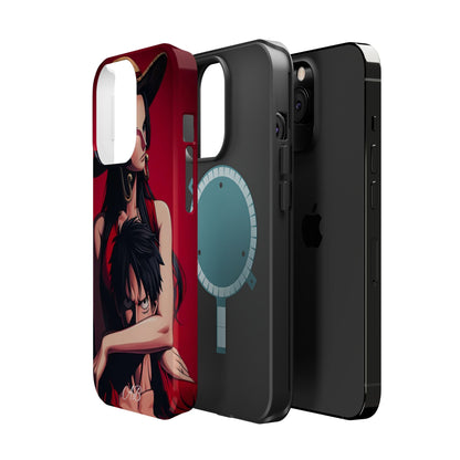 Anime Straw Hat Couple Magnetic Impact-Resistant Phone Case
