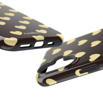 Heart Pattern Magnetic Impact-Resistant Phone Case