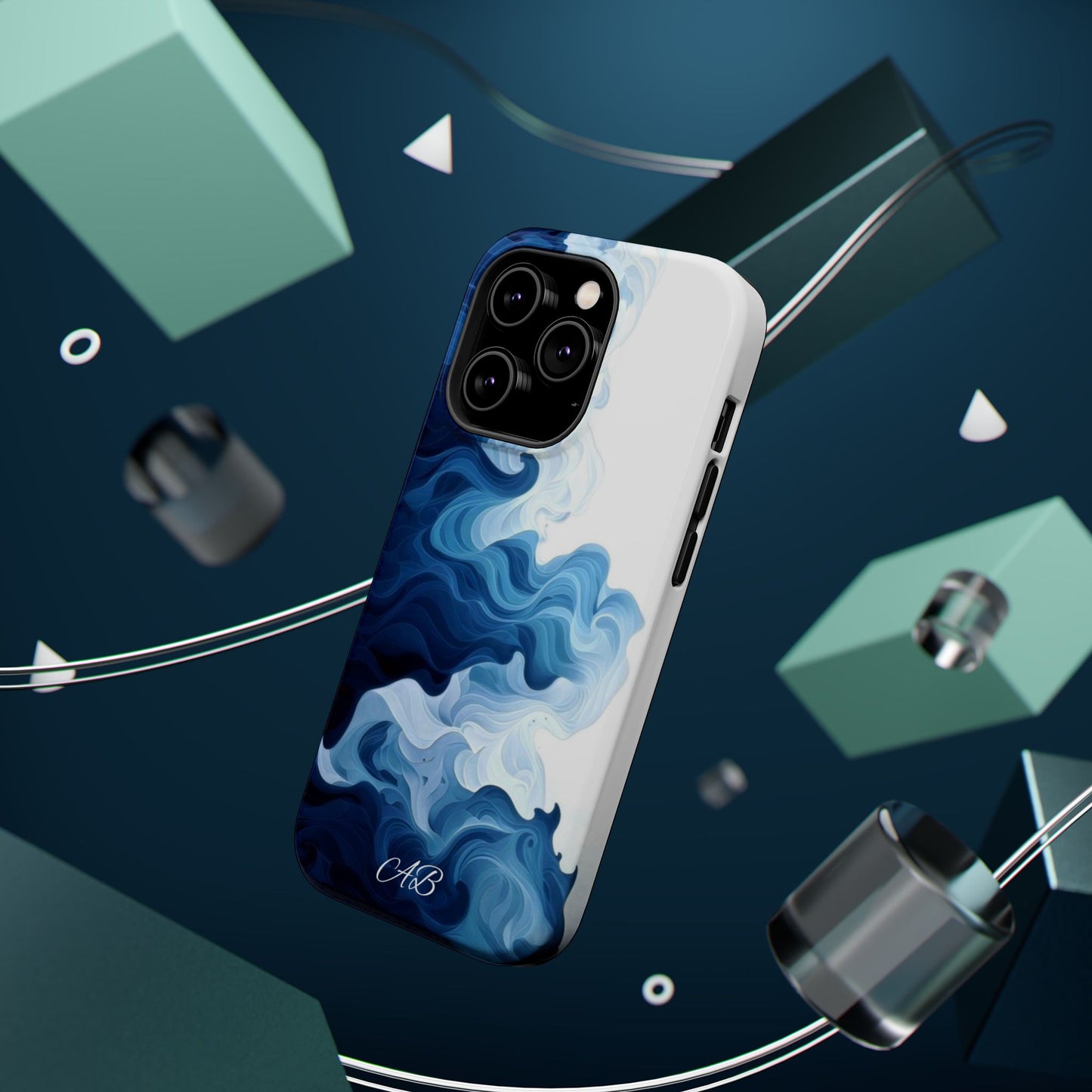 Blue Smoke Magnetic Impact-Resistant Phone Case