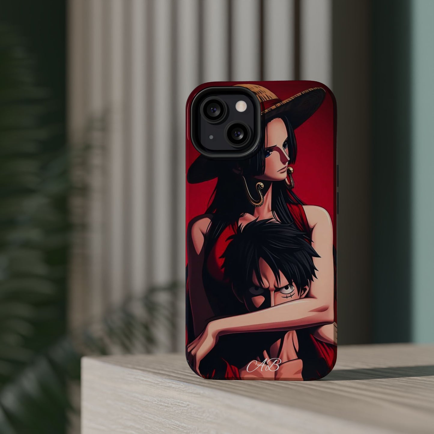 Anime Straw Hat Couple Magnetic Impact-Resistant Phone Case