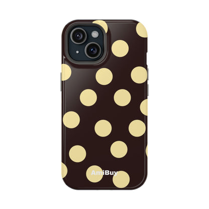 Polka Dot Magnetic Impact Phone Case — Protective iPhone Cover