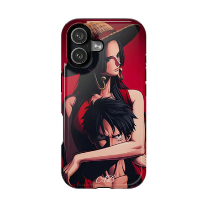 Anime Straw Hat Couple Magnetic Impact-Resistant Phone Case