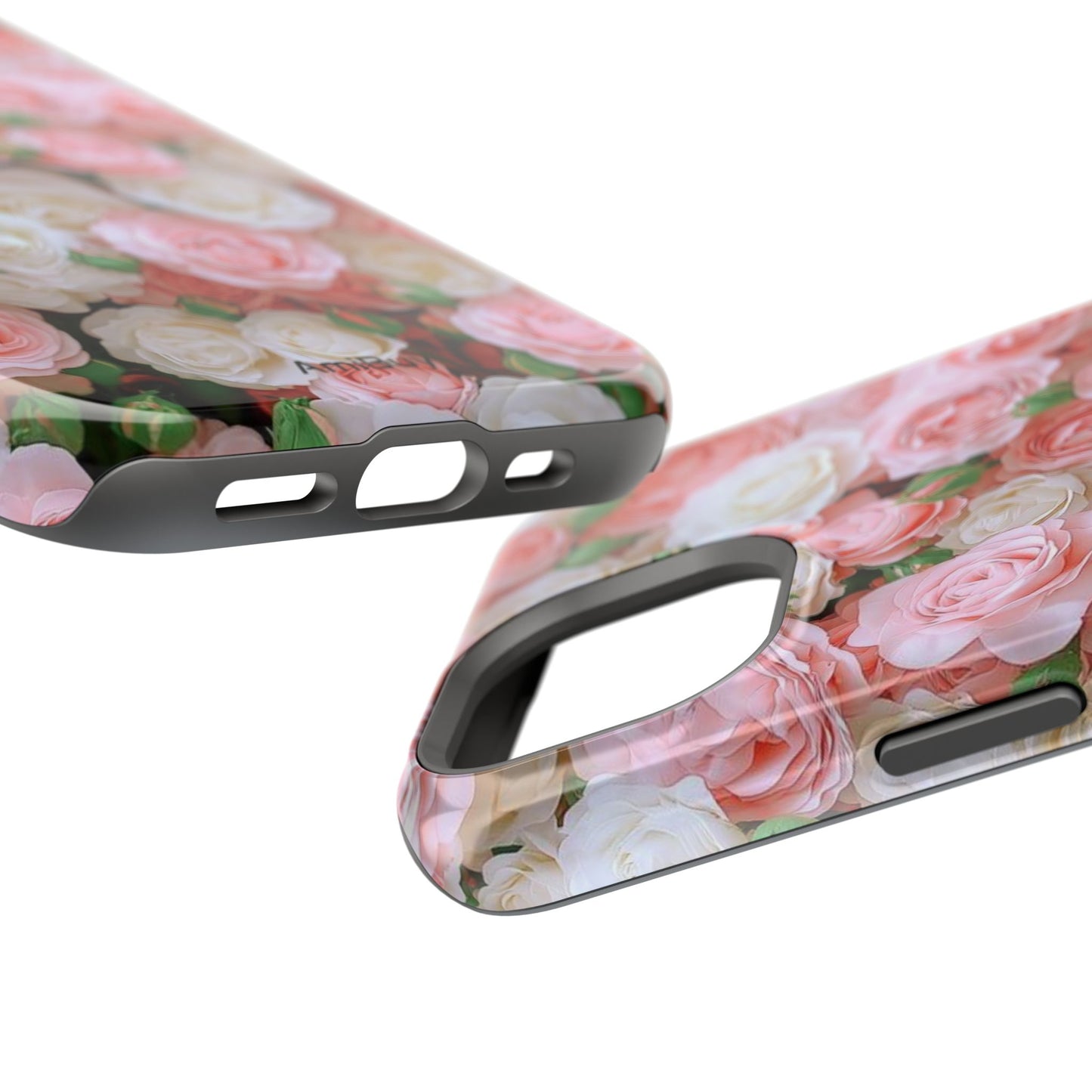 Floral Rose Pattern Magnetic Impact-Resistant Phone Case