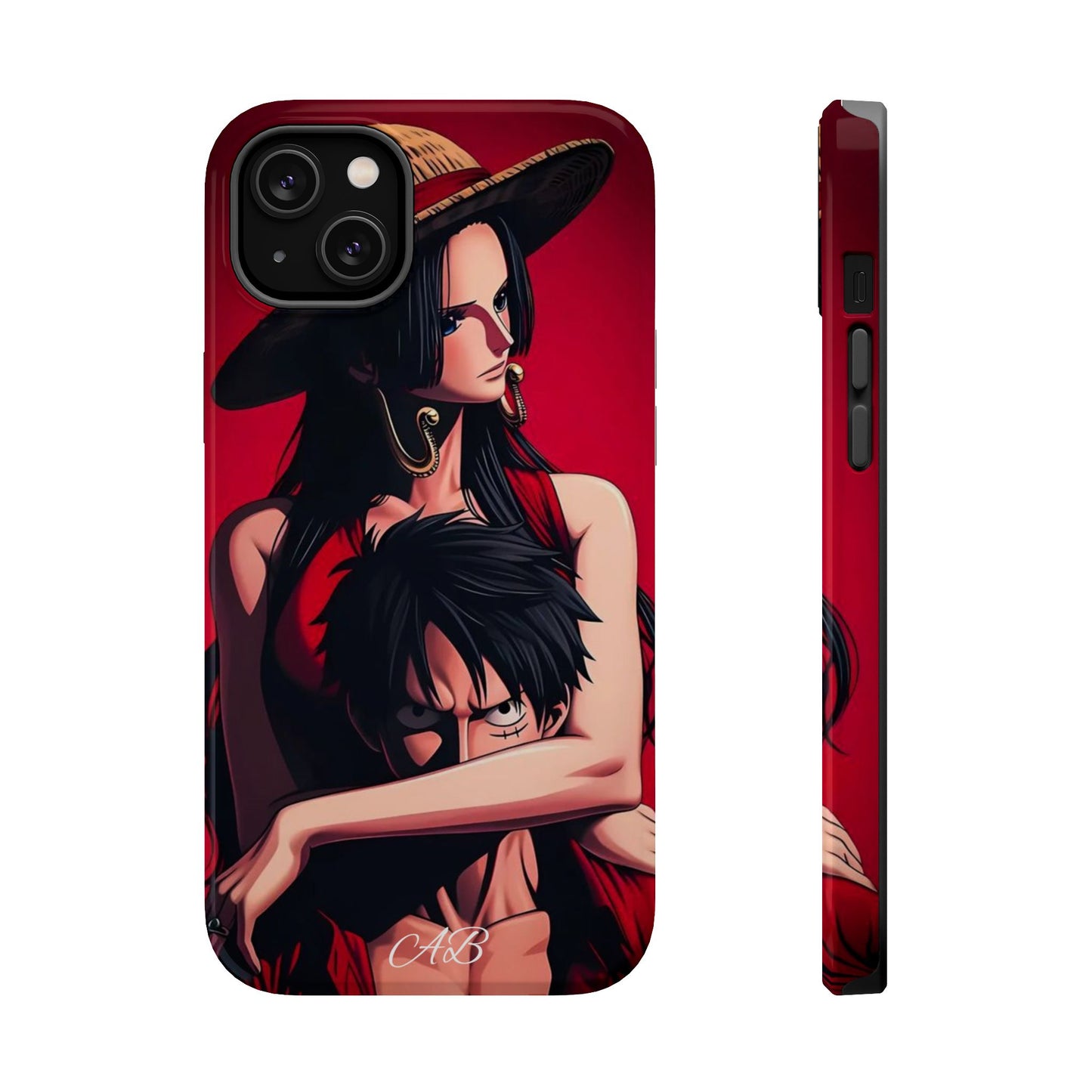 Anime Straw Hat Couple Magnetic Impact-Resistant Phone Case