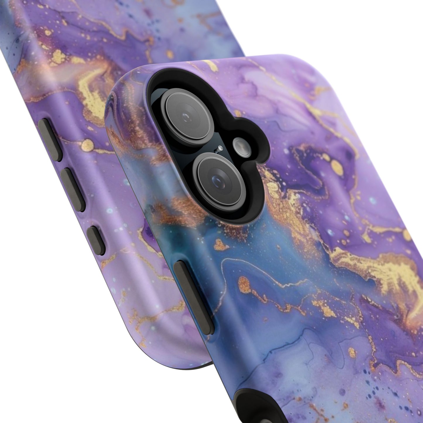 Purple Marble Magnetic Impact-Resistant Phone Case