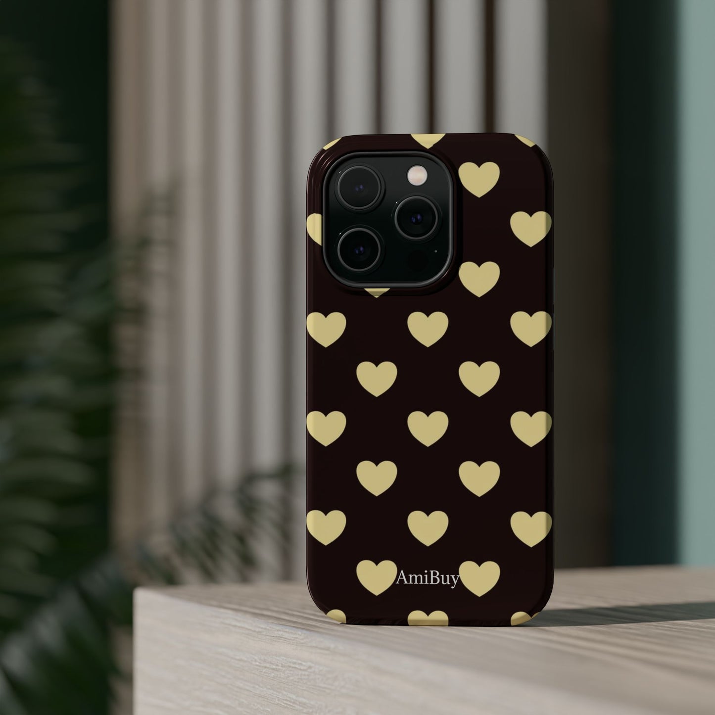 Heart Pattern Magnetic Impact-Resistant Phone Case