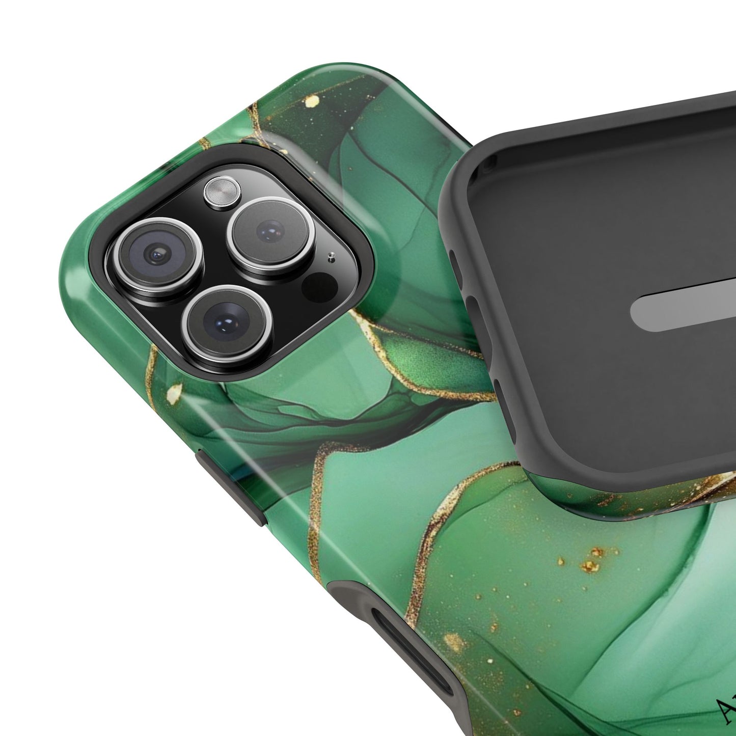 Green Marble Magnetic Impact-Resistant Phone Case