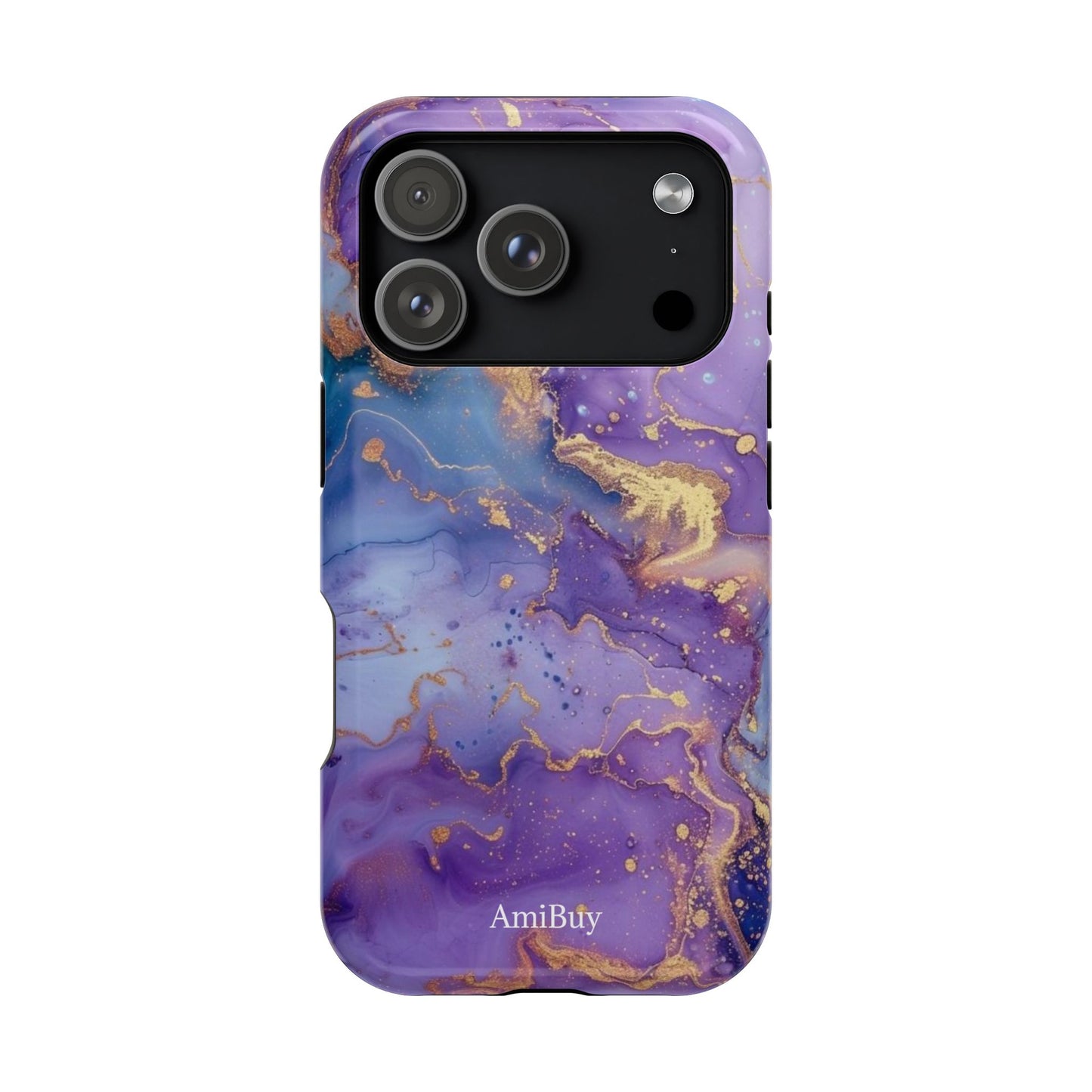 Purple Marble Magnetic Impact-Resistant Phone Case