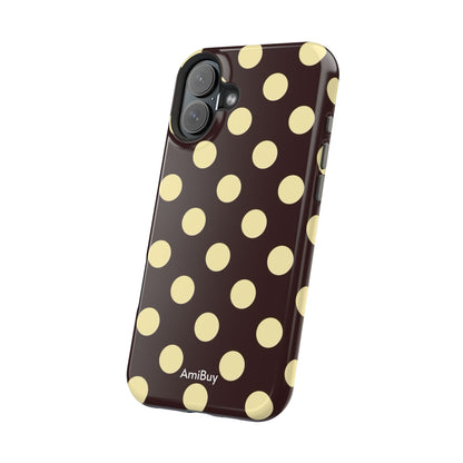 Polka Dot Magnetic Impact Phone Case — Protective Stylish Phone Cover