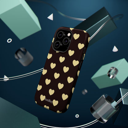 Heart Pattern Magnetic Impact-Resistant Phone Case