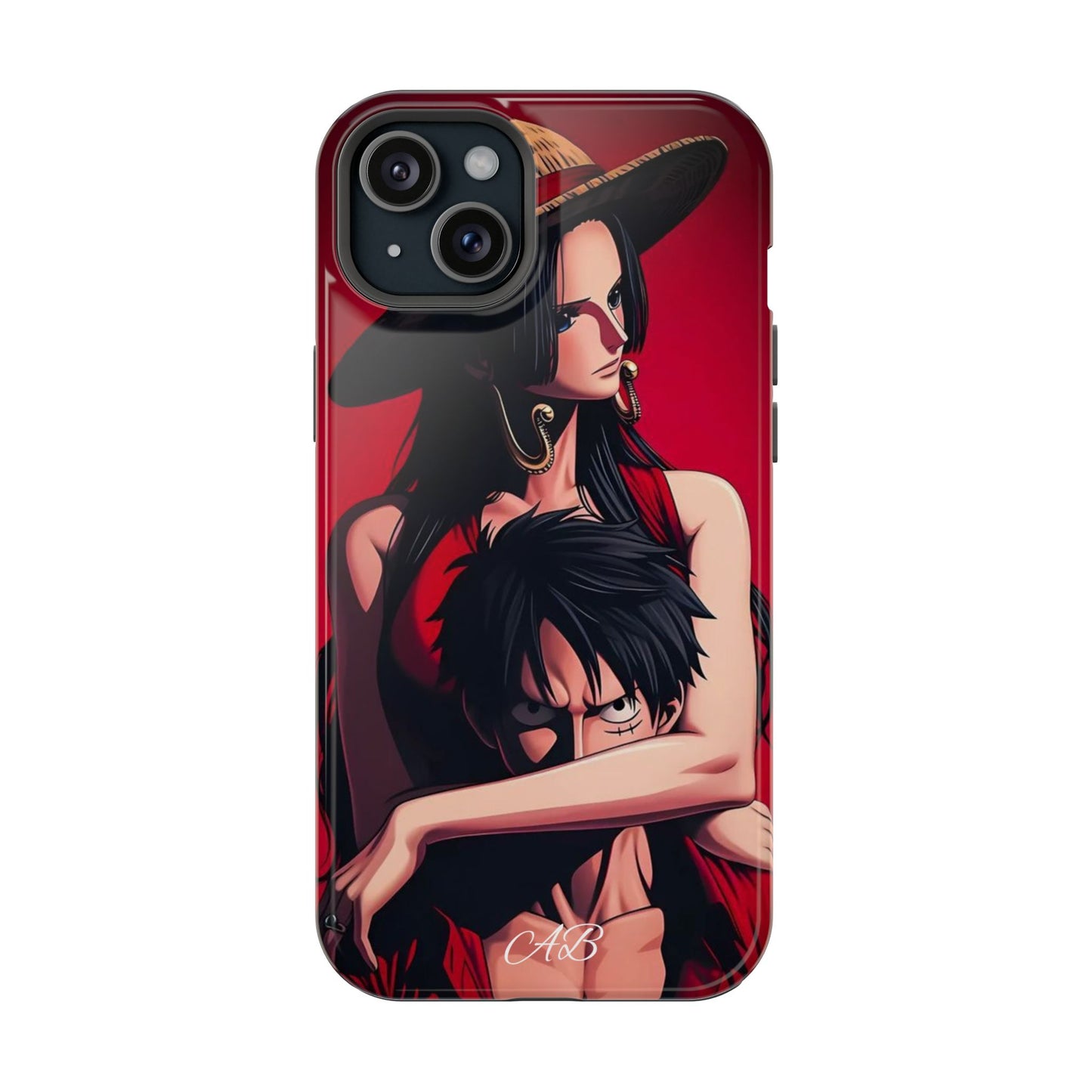 Anime Straw Hat Couple Magnetic Impact-Resistant Phone Case