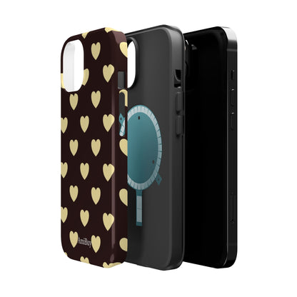 Heart Pattern Magnetic Impact-Resistant Phone Case
