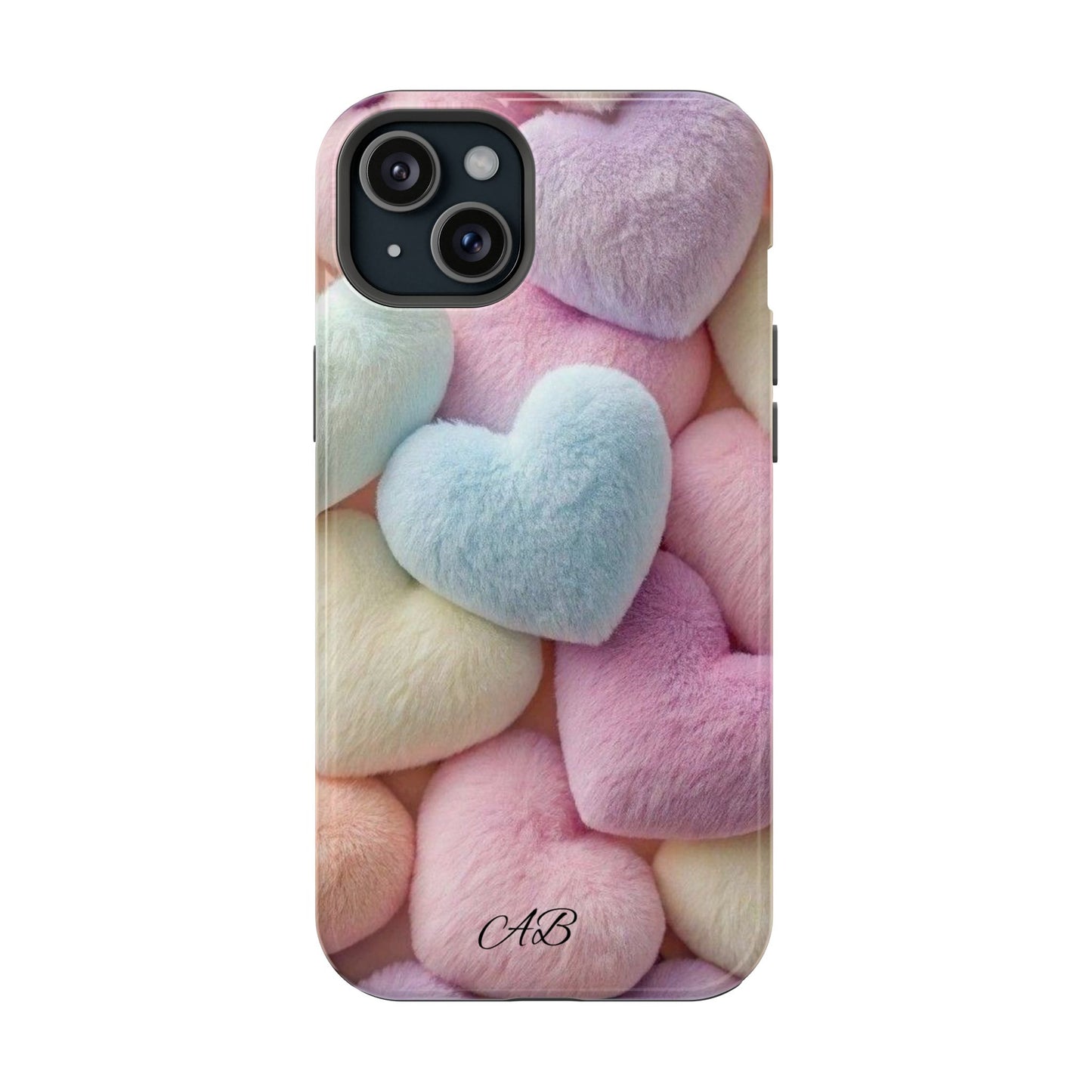 Pastel Heart Pattern Magnetic Impact-Resistant Phone Case